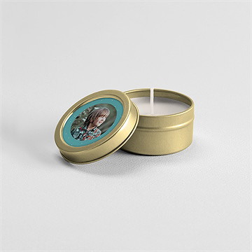 Kerze Kommunion Silberner Stern - Vue 3