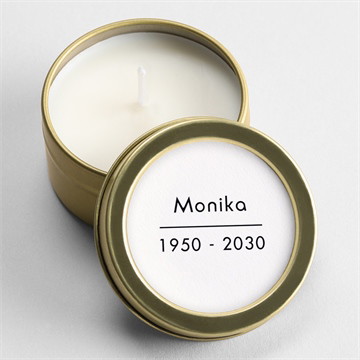 Kerze Trauer silberne initiale