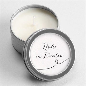 Kerze Trauer Schöne erinnerung - silber