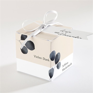 Geschenkbox Hochzeit aquarell in schwarz