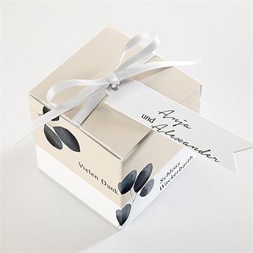Geschenkbox Hochzeit aquarell in schwarz - vue 3