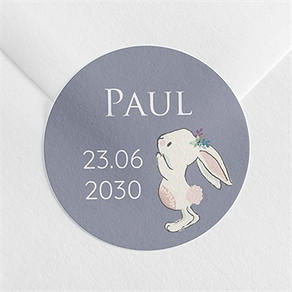 Sticker Geburt magnetkarte kleiner hase