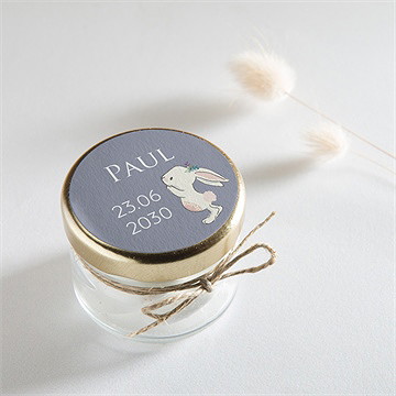 Sticker Geburt magnetkarte kleiner hase - Vue 2