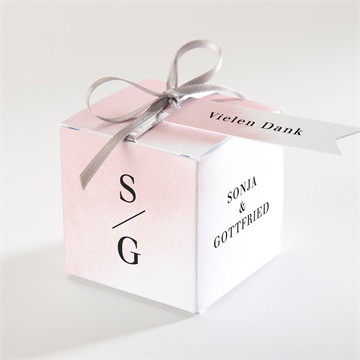 Geschenkbox Hochzeit schwarz und pastell