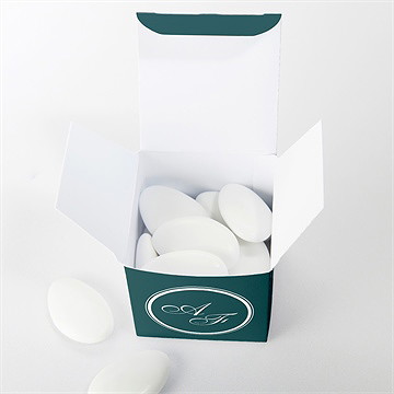 Geschenkbox Hochzeit Klassisches Monogramm - Vue 4