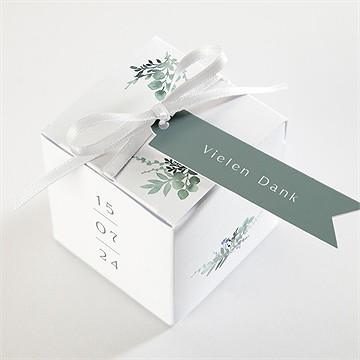 Geschenkbox Hochzeit Aquarell Poesie Mit Initiale - Vue 3