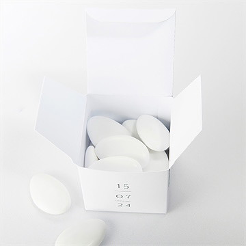 Geschenkbox Hochzeit Aquarell Poesie Mit Initiale - Vue 4