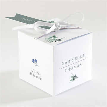 Geschenkbox Hochzeit Aquarell Poesie Mit Initiale - Vue 2