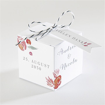 Geschenkbox Hochzeit Blumenrahmen