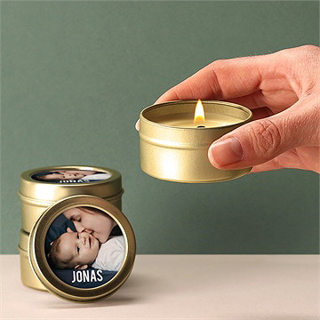 Kerze Geburt happiness - Vue 2