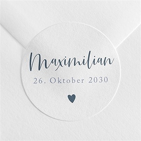 Sticker Geburt magnetkarte kleines herz