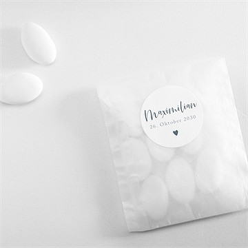 Sticker Geburt magnetkarte kleines herz - Vue 4