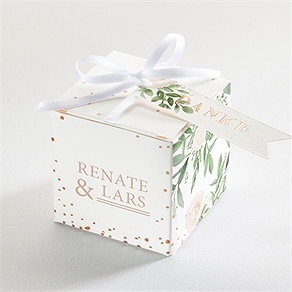 Geschenkbox Hochzeit frühlingsrosen - kupfer