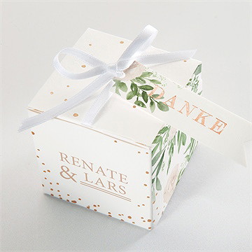 Geschenkbox Hochzeit frühlingsrosen - kupfer - Vue 4