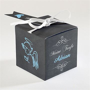 Geschenkbox Taufe blauer engel - Vue 2