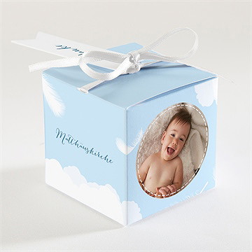 Geschenkbox Taufe zarte federn - Vue 2