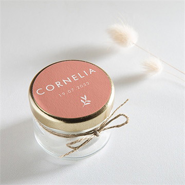 Sticker Geburt blumenkranz prägung - Vue 2