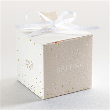 Geschenkbox Taufe goldene taube - gold - Vue 3