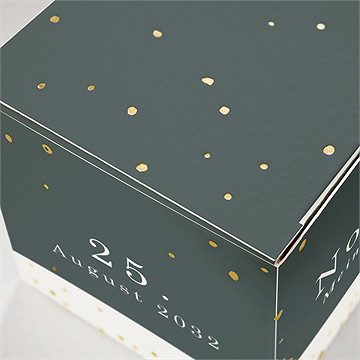 Geschenkbox Taufe fisch - gold - Vue 2