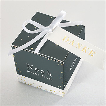 Geschenkbox Taufe fisch - gold - Vue 4