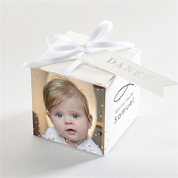 Geschenkbox Taufe schöne seele - silber