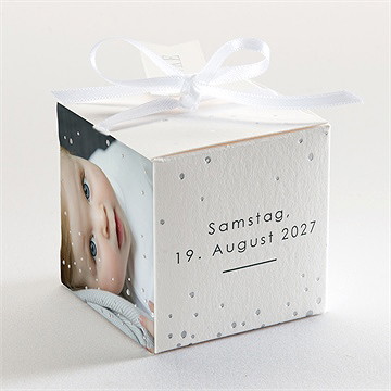 Geschenkbox Taufe schöne seele - silber - Vue 3