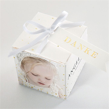 Geschenkbox Taufe meine taufe - gold - Vue 4