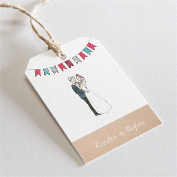 Geschenkanhänger Hochzeit Hochzeitspaar - schachtel