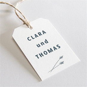 Geschenkanhänger Hochzeit halm