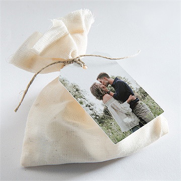 Geschenkanhänger Hochzeit lorbeergrün - Vue 2