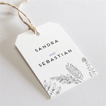 Geschenkanhänger Hochzeit herbarium