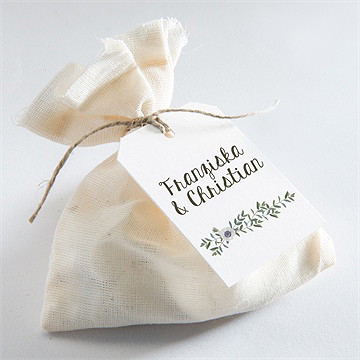 Geschenkanhänger Hochzeit Zarte Blüte - Vue 2