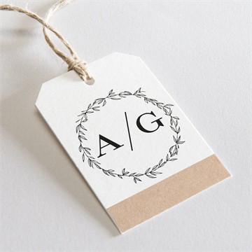 Geschenkanhänger Hochzeit schick mit schleife