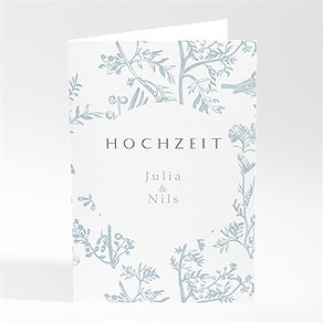 Menükarte Hochzeit exklusive freude