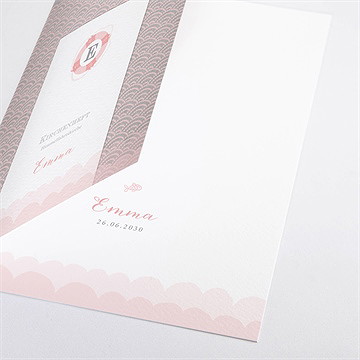 Kirchenheft Taufe Matrose In Rosa - Vue 2