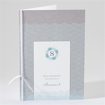 Kirchenheft Taufe matrose in blau