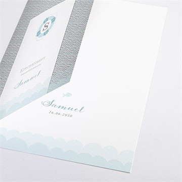 Kirchenheft Taufe matrose in blau - Vue 2