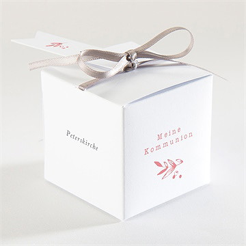Geschenkbox Kommunion Kupferblätterranke - Vue 2