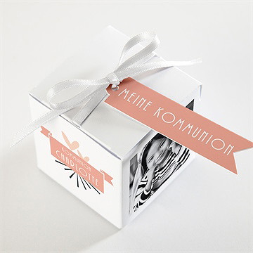 Geschenkbox Kommunion Fotoblock Einladung - Vue 3