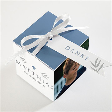 Geschenkbox Kommunion Vergiss Mich Nicht - Blau - Vue 3