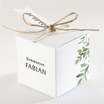 Geschenkbox Kommunion Pflanzenillustration - Vue 2