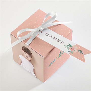 Geschenkbox Kommunion Zartes Rosa - Vue 3