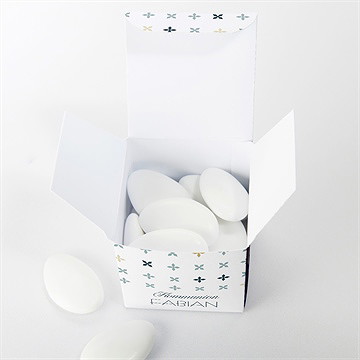 Geschenkbox Kommunion Geometrische Blumenmotive - Vue 4