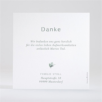 Trauerdanksagung Sehnsucht - Gold - vue 3