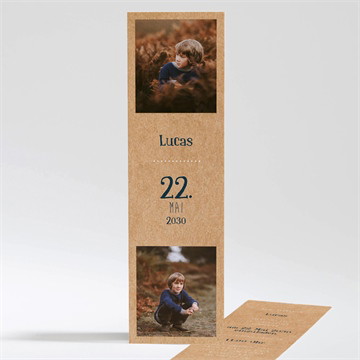 Lesezeichen Vorder- und Rückseite