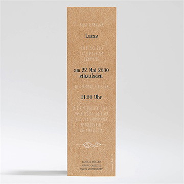 Einladung Kommunion kraftpapierillustration - Vue 2