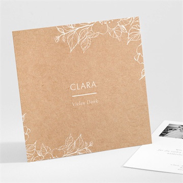 Dankeskarte Kommunion zarte malerei - magnet