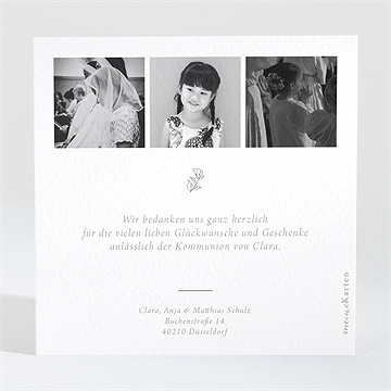 Dankeskarte Kommunion zarte malerei - Vue 2