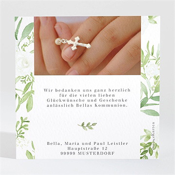 Dankeskarte Kommunion ornamente - Vue 2