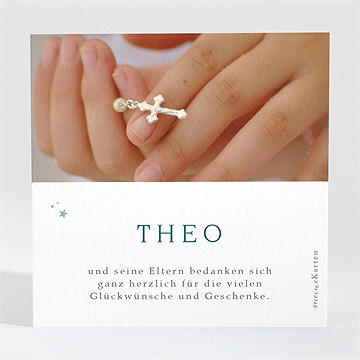 Dankeskarte Kommunion meine krone - Vue 2